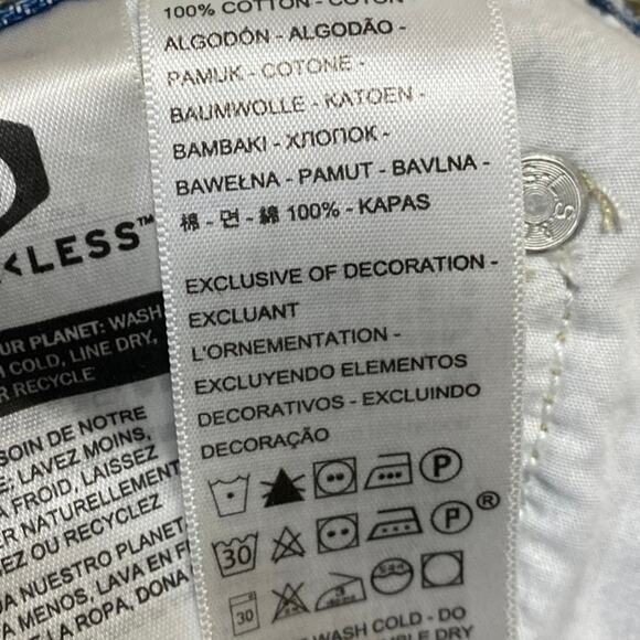 Levi's Low Pro Straight Women's Blue High Rise Light Wash Denim Jeans Size 25 - Picture 5 of 6